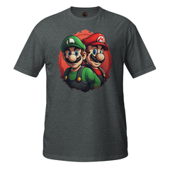 Camiseta Mario and Luigi Red unissex com mangas curtas - BraveBeasts