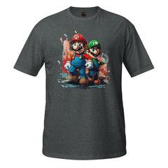 Camiseta Mario and Luigi Splash unissex com mangas curtas