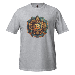 Camiseta Bitcoin Vintage unissex com mangas curtas