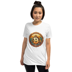 Camiseta Bitcoin Gold unissex com mangas curtas - comprar online