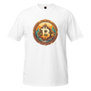 Camiseta Bitcoin Gold unissex com mangas curtas