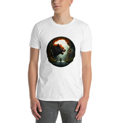 Imagem do Camiseta BraveBeast Man in Cave unissex com mangas curtas