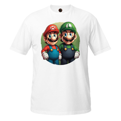 Camiseta Mario and Luigi Green unissex com mangas curtas - BraveBeasts