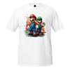 Camiseta Mario and Luigi Splash unissex com mangas curtas