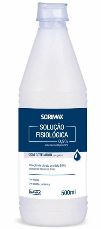 Kit 2 Solução Fisiológica Soro Cloreto De Sódio 500ml Cada