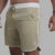 Boardshort Retrô Bege com branco - comprar online