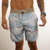 Boardshort Retrô Horizon Blue Palm