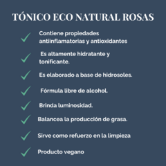 Tónico facial agua floral 120ml - Yaku ecotienda