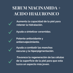 Serum niacinamida + ácido hialurónico 30 ML - Yaku ecotienda