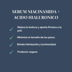 Serum niacinamida + ácido hialurónico 30 ML - tienda online