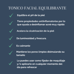 Tónico facial equilibrante - tienda online