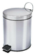 Cesto De Lixo 3L 100% Inox Com Pedal Banheiro E Cozinha