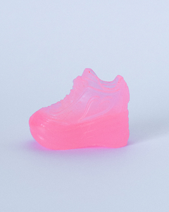 Tênis plataforma flexível rosa neon