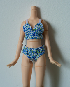 Azul floral lingerie set - buy online