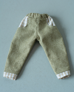 Calça Jogger Larga bege - Dulce Tyler Dolls & Studio