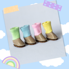 Botas Knitted Candy Colors