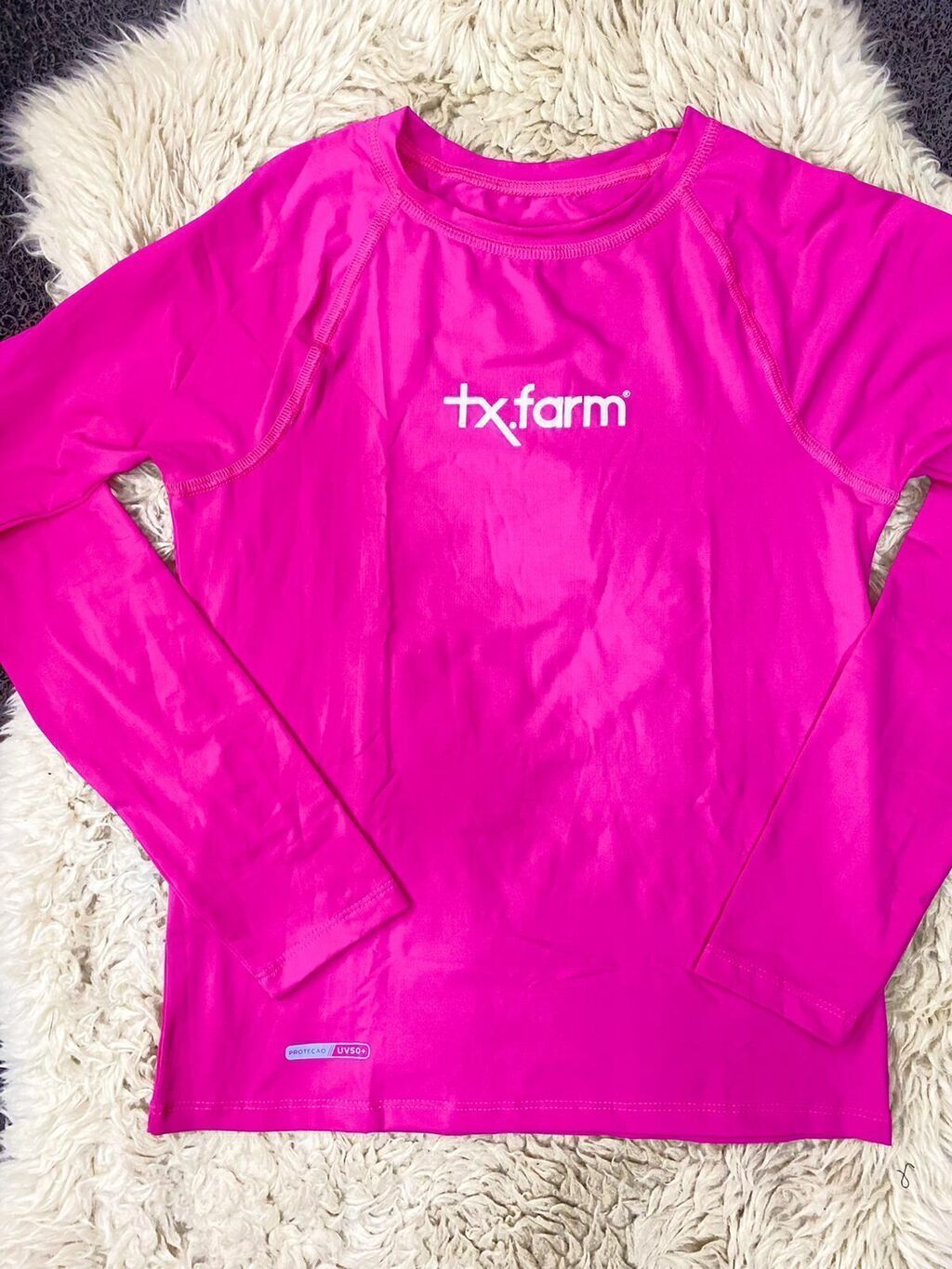 Camiseta Térmica UV50+ Texas Farm Feminina Rosa