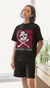 Camiseta Skull Bear Fucsia - Broken Fire