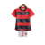 Kit Infantil Flamengo I 23/24 Adidas - Vermelho com detalhes em preto