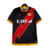 Camisa Rayo Vallecano II 23/24 - Torcedor Umbro Masculina - Preta com detalhes em vermelho e amarelo