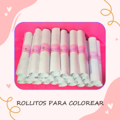 Rollitos para colorear