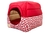 Cama Iglu e Toca Luxo Vermelho Joaninha para Cachorro - Caonino's Pet Shop