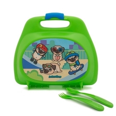 SET VALIJA INFANTIL CON CUBIERTOS PUG DOG