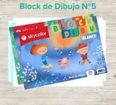 BLOCK DE DIBUJO Nº5 BLANCO X20