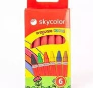 CRAYONES SKYCOLOR CHIQUIS X6 COLORES SURTIDOS