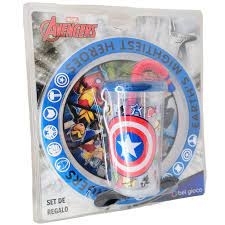 PLATO + VASO SPORT AVENGERS