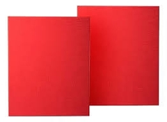 CUADERNO COSIDO 19X23CM 48HJS TRAMA ROJO