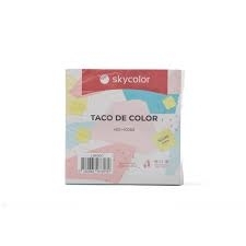 TACO SKYCOLOR 90X90MM X400HJS X5 COLORES SURTIDOS