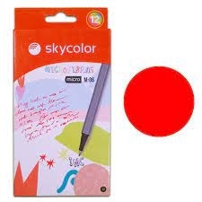 MICROFIBRA SKYCOLOR M-06 ROJO