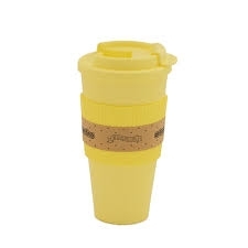 VASO TERMICO ALTO BANDA SILICONA AMARILLO