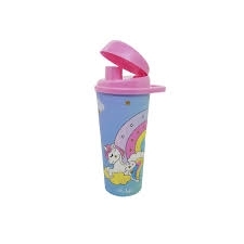 VASO 18 OZ TAPA PICO MOVIL UNICORNIO