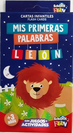 CARTAS INFANTILES FLASH CARDS MIS PRIMERAS PALABRAS LEON
