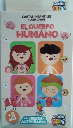 CARTAS INFANTILES FLASH CARDS EL CUERPO HUMANO