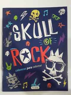 SKULL OF ROCK CALAVERAS PARA COLOREAR