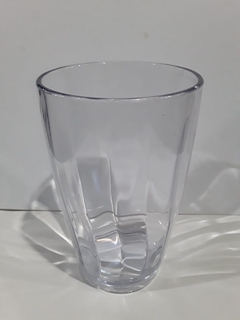 VASO FACETADO TRASLUCIDO CRISTAL