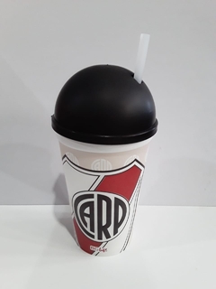 VASO 16 OZ CON TAPA DOMO RIVER