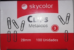 CLIPS METALICOS SKYCOLOR N3 X100