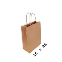 BOLSA CON MANIJA KRAFT 16X25