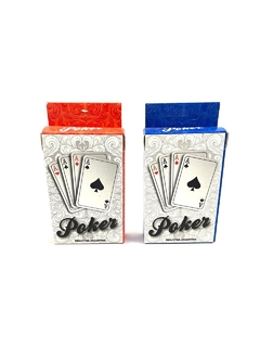 CARTAS DE POKER EN AZUL Y ROJO