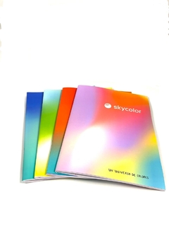 CUADERNO SKYCOLOR TAPA FLEXIBLE 16X21CM 48HJS RAYADO