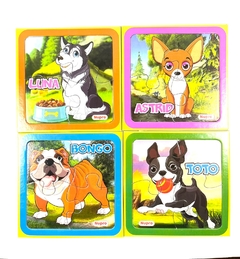 CUBI PUZZLE PERRITOS X4 PIEZAS