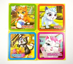 CUBI PUZZLE GATITOS X4 PIEZAS