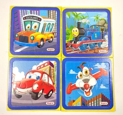 CUBI PUZZLE TRANSPORTES X4 PIEZAS