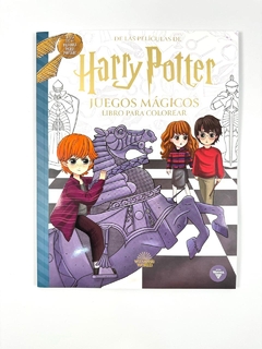 HARRY POTTER JUEGOS MAGICOS LIBRO PARA COLOREAR