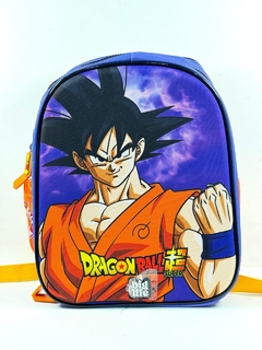 MOCHILA ESCOLAR CON ESCENARIO DRAGON BALL SUPER 13"