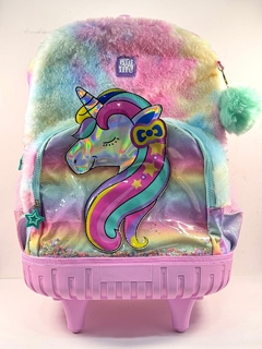 MOCHILA ESCOLAR CARRITO UNICORNIO 17,5"